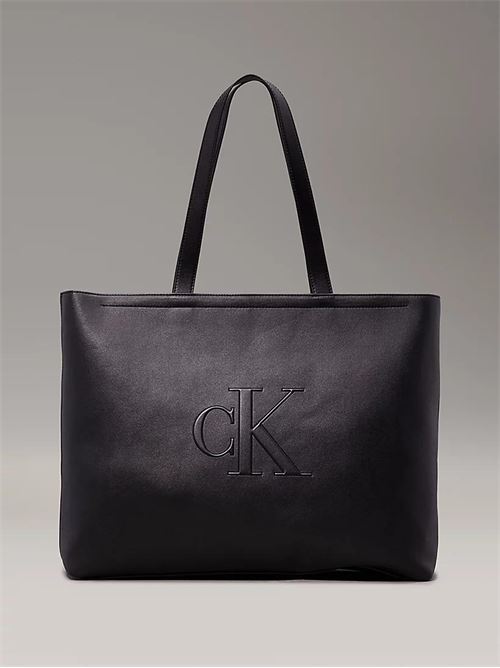 SCULPTED SLIM TOTE34 DEBOSS CALVIN KLEIN JEANS | K60K612724/BEH